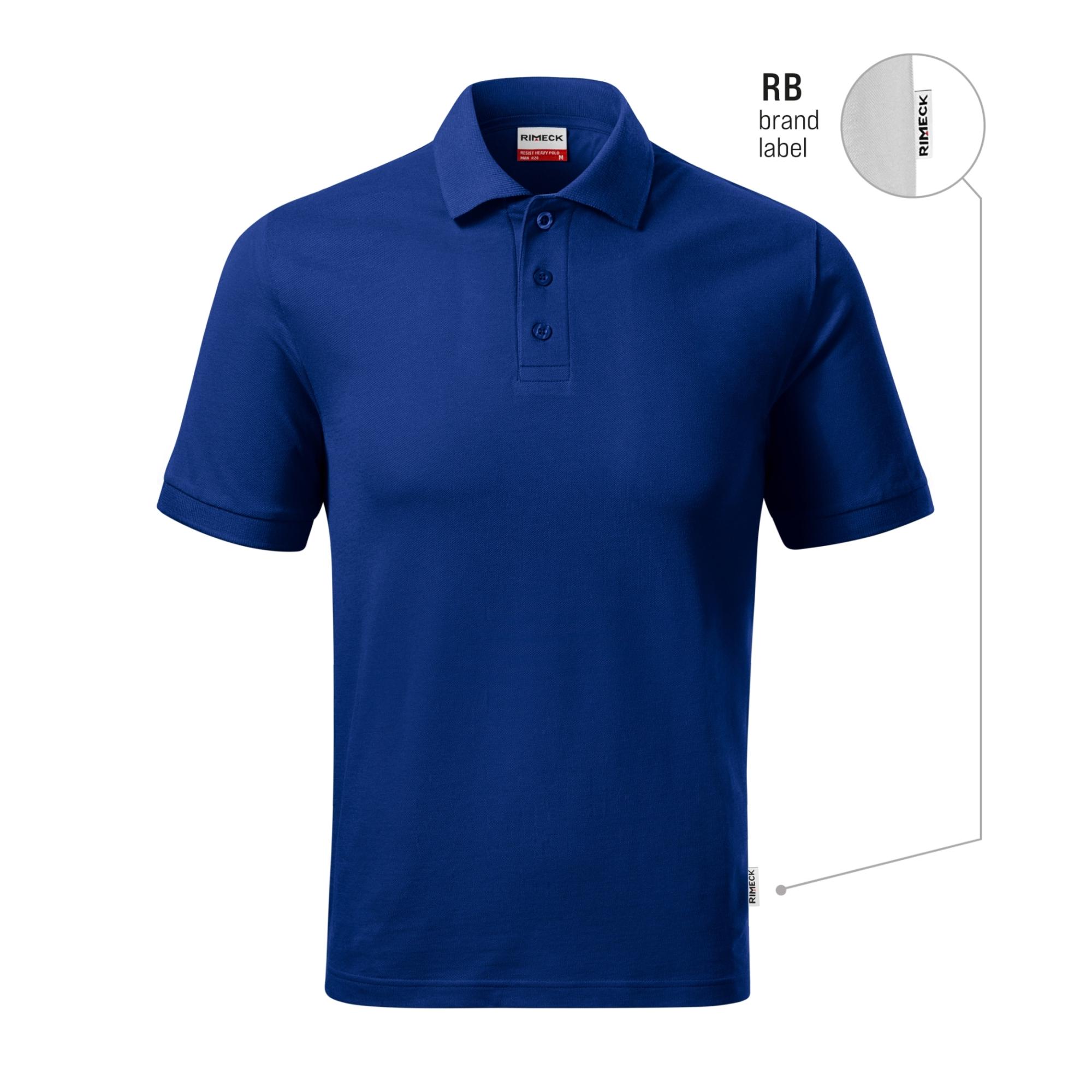 Tricou polo pentru bărbaţi Resist Heavy Polo R20 albastru regal 05 (brand label) XL