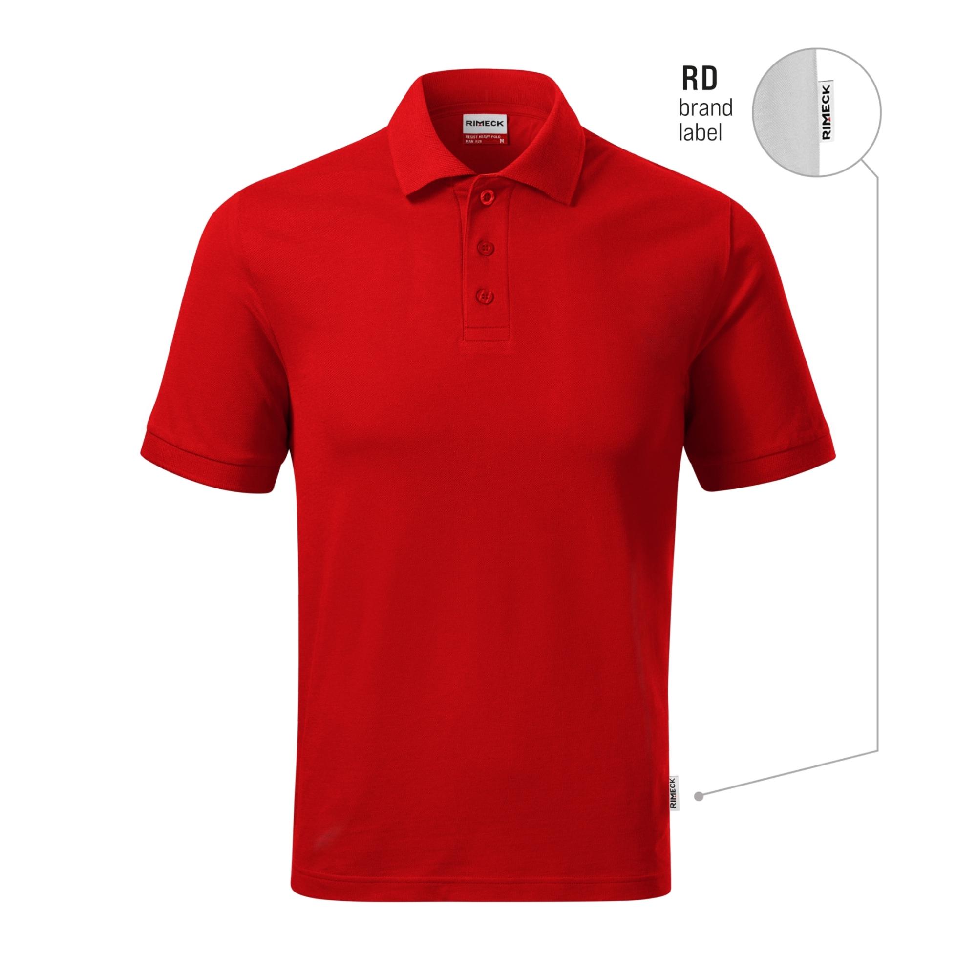 Tricou polo pentru bărbaţi Resist Heavy Polo R20 roşu 07 (brand label) XL