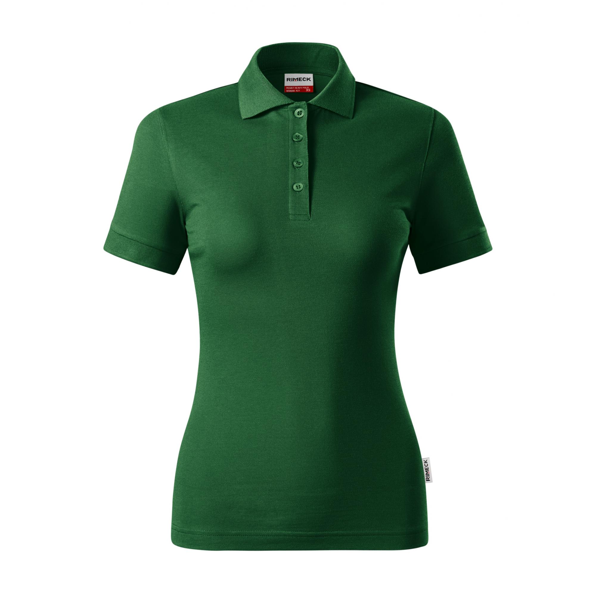 Tricou polo pentru damă Resist Heavy Polo R21 Verde sticla XL