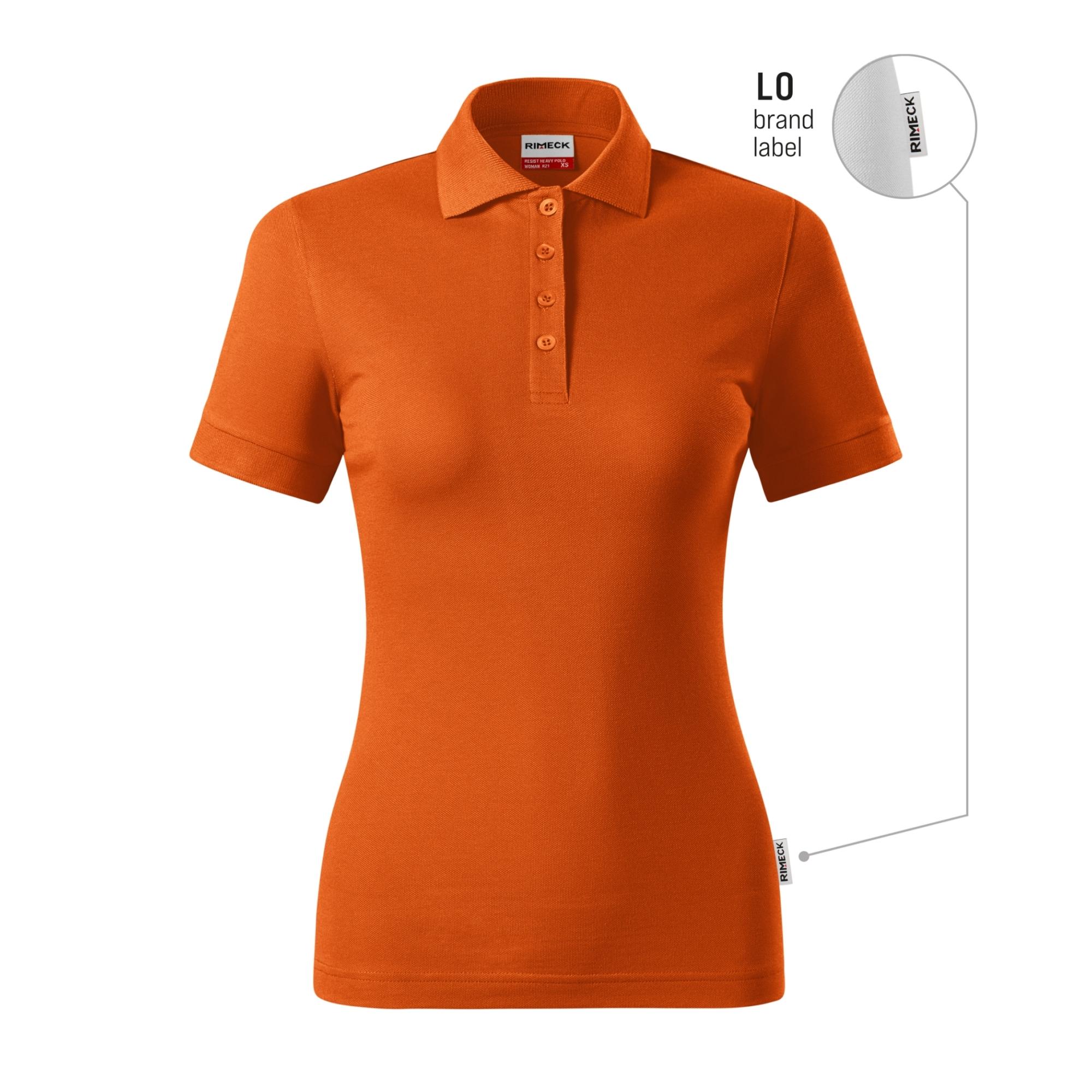 Tricou polo pentru damă Resist Heavy Polo R21 portocaliu 11 (brand label) S