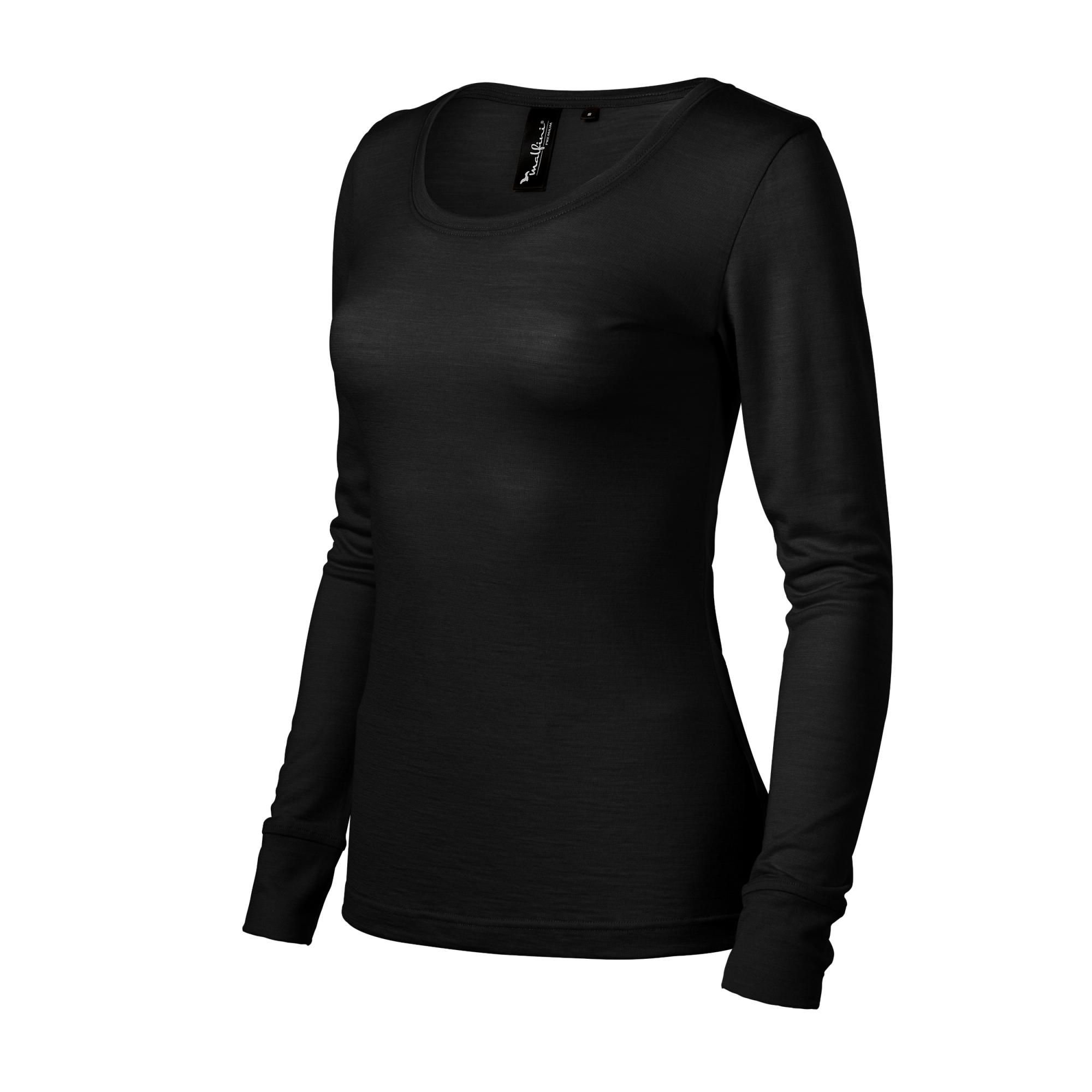 Tricou pentru damă Merino Rise LS 160 Negru