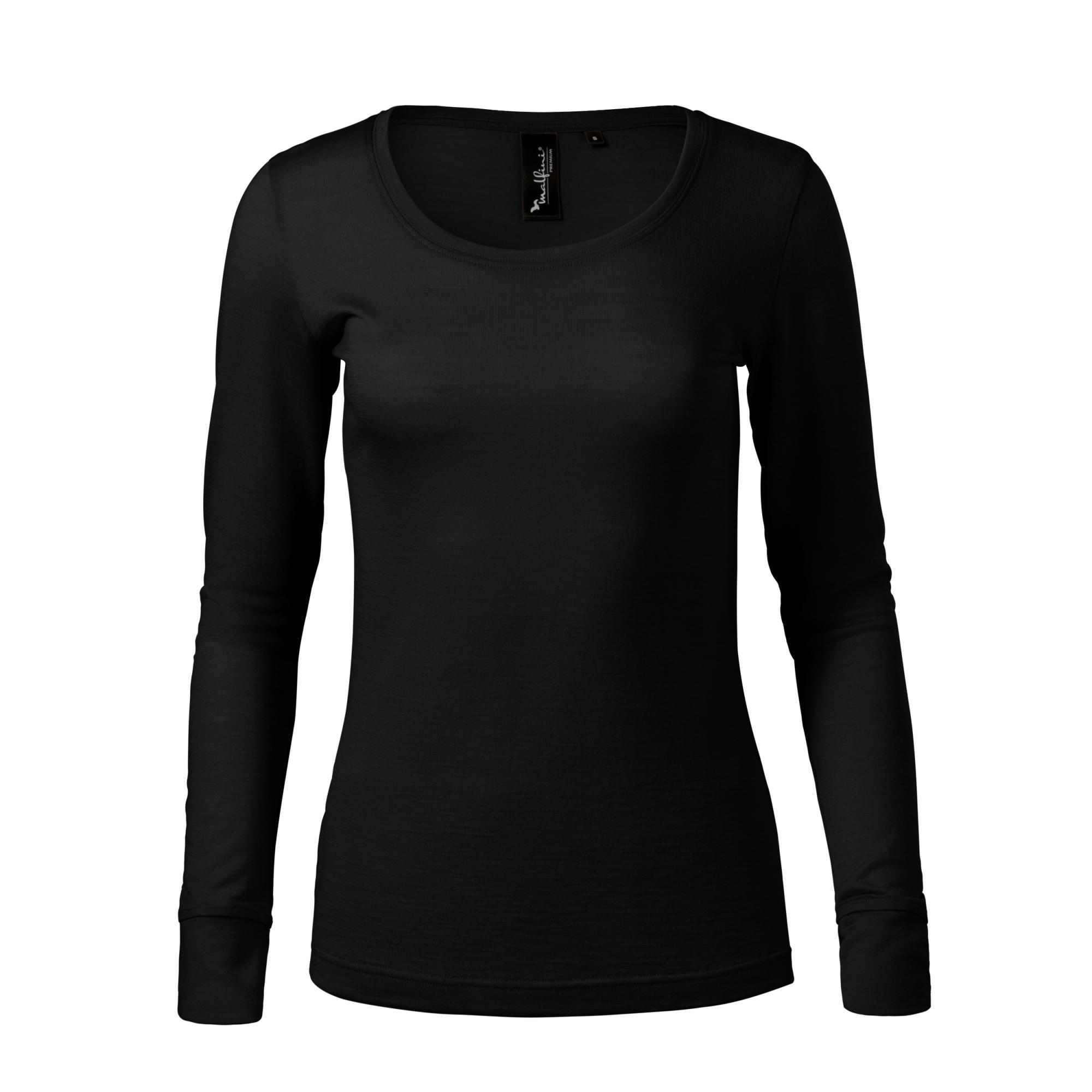 Tricou pentru damă Merino Rise LS 160 Negru L