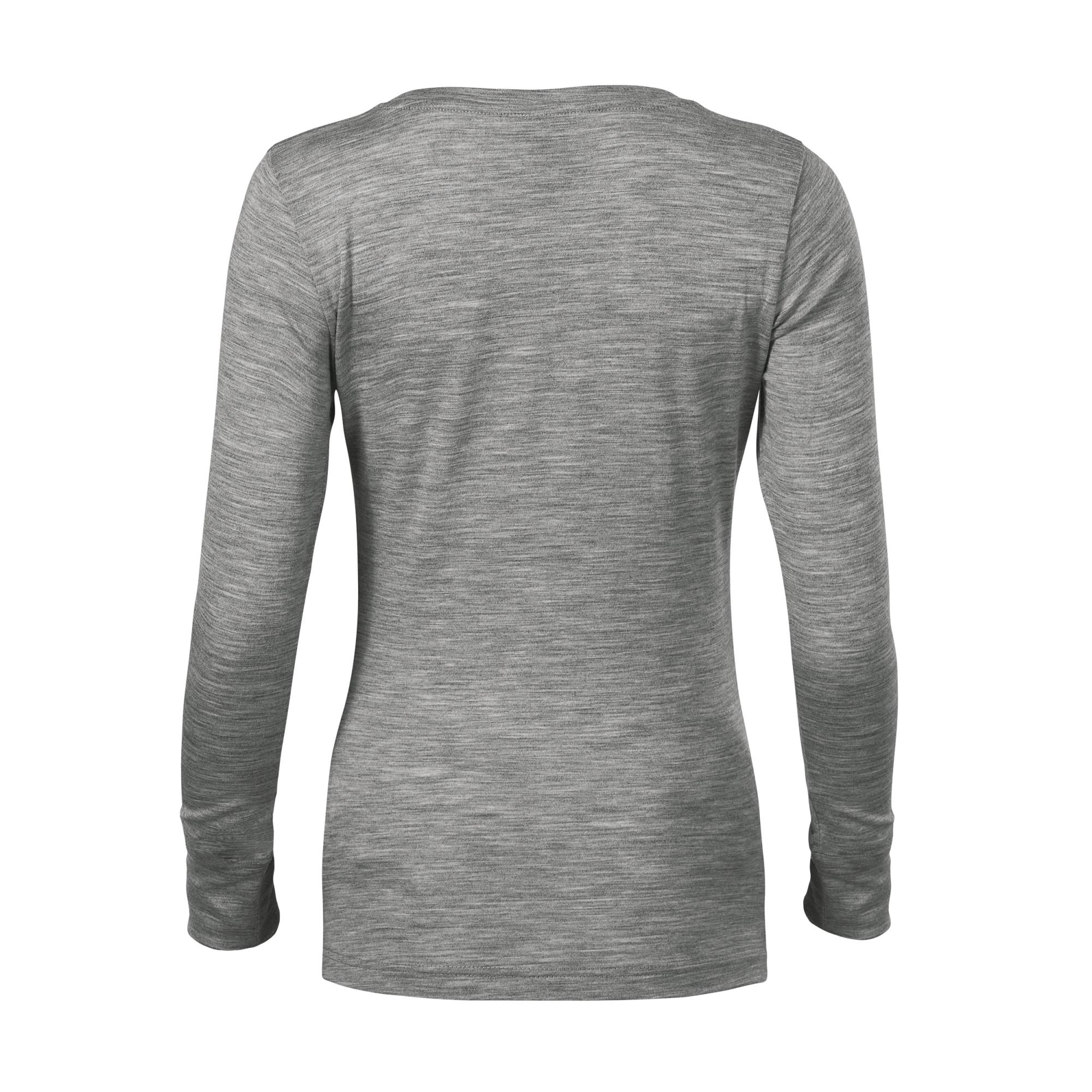 Tricou pentru damă Merino Rise LS 160 Gri închis XL