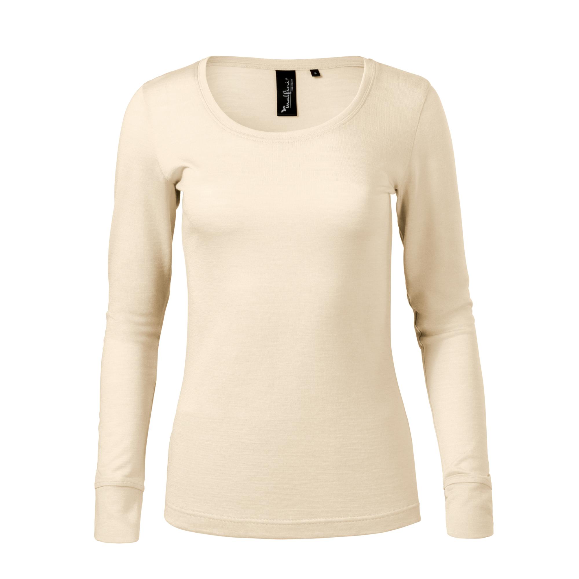Tricou pentru damă Merino Rise LS 160 Migdală L
