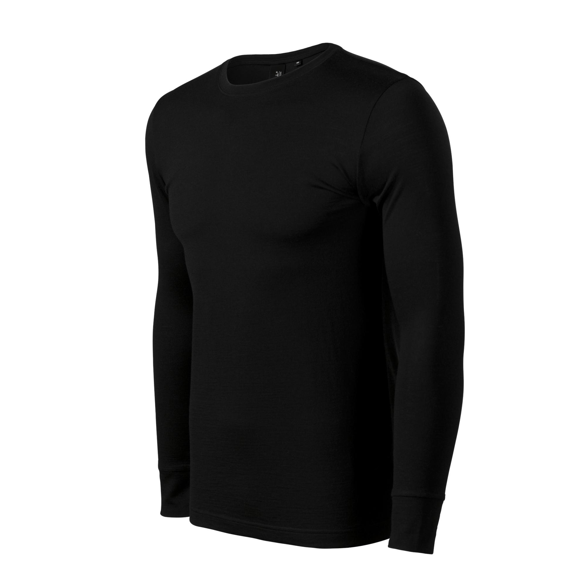 Tricou pentru bărbaţi Merino Rise LS 159 Negru XL