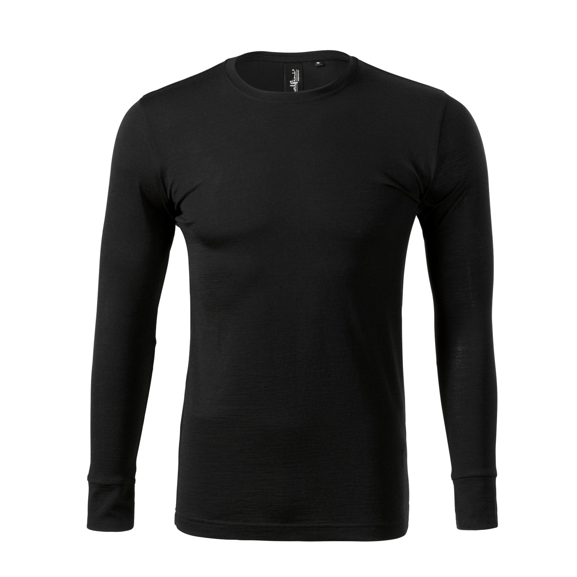 Tricou pentru bărbaţi Merino Rise LS 159 Negru L