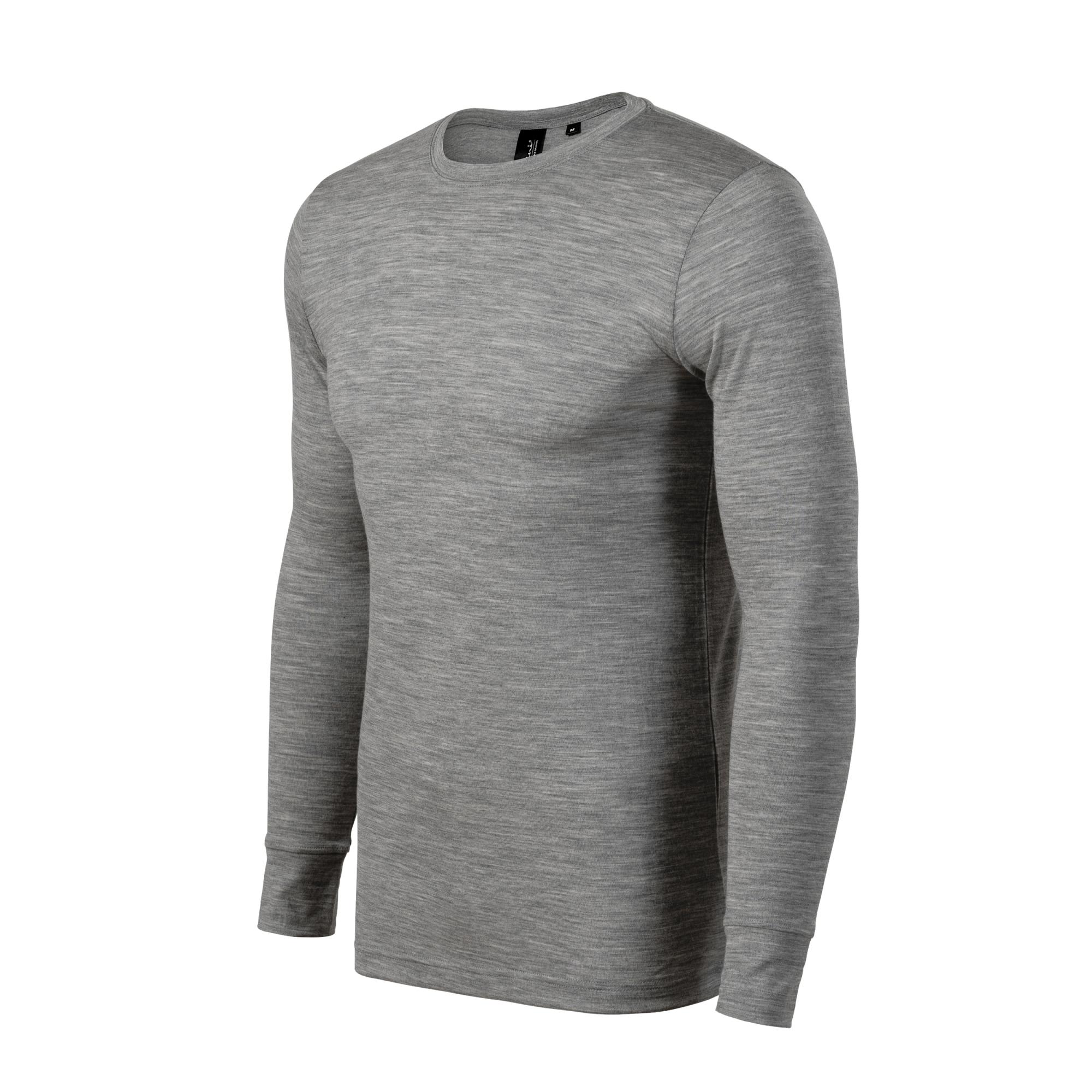 Tricou pentru bărbaţi Merino Rise LS 159 Gri închis
