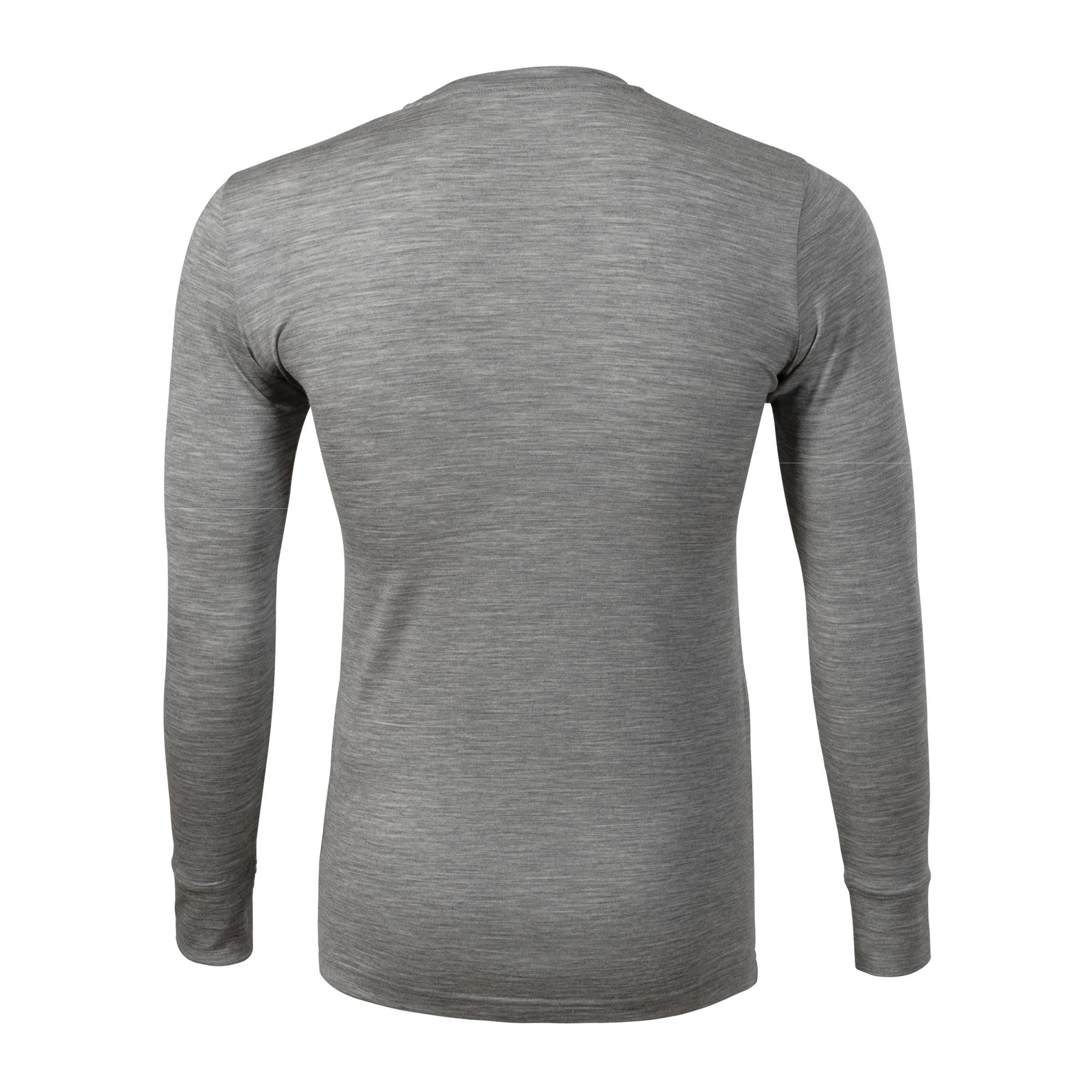 Tricou pentru bărbaţi Merino Rise LS 159 Gri închis S