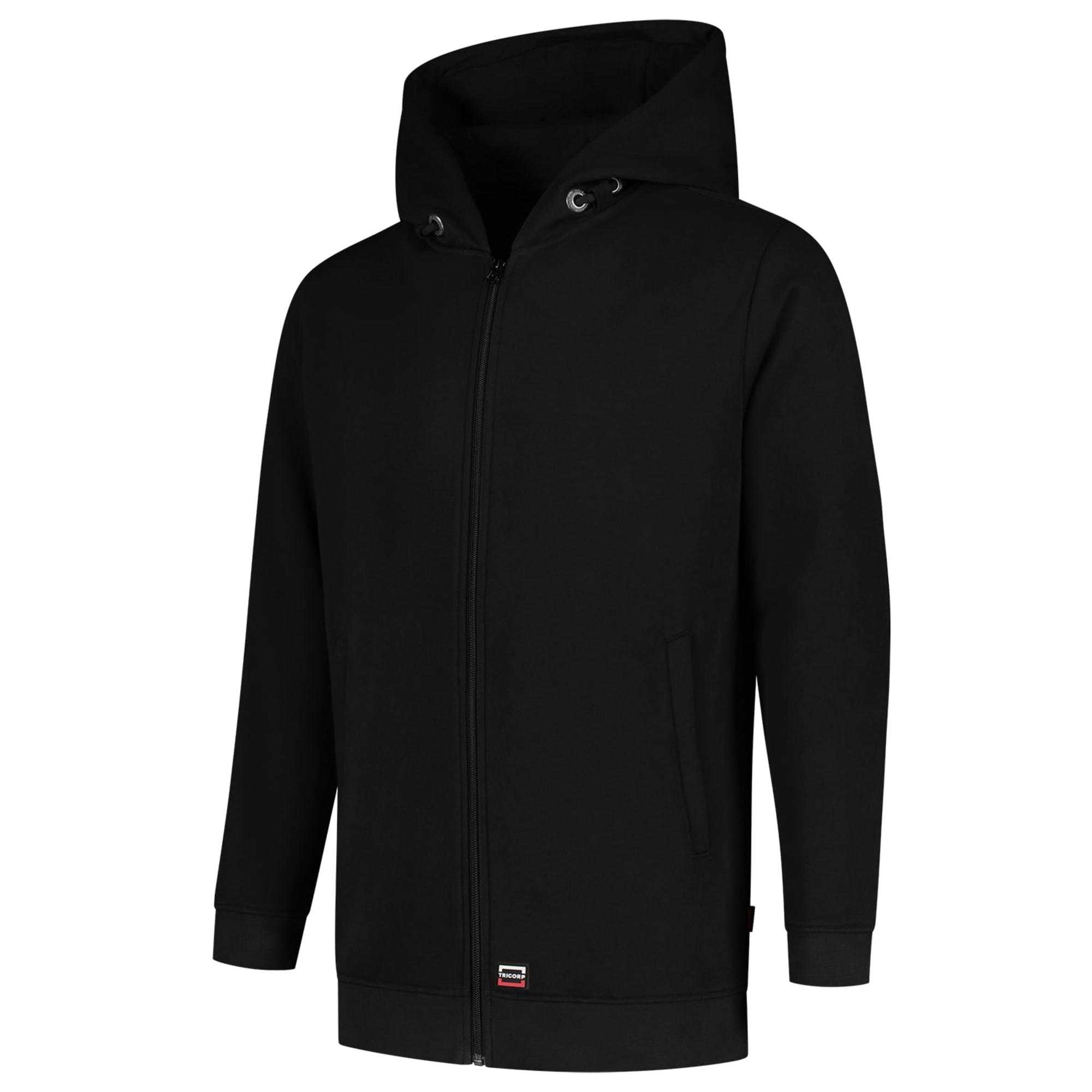 Hanorac unisex Hooded Sweat Jacket Washable 60°C T44 Negru