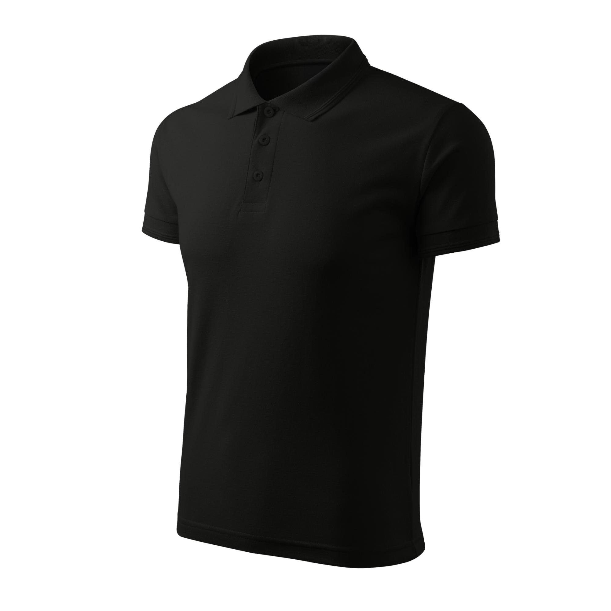 Tricou polo pentru bărbaţi Pique Polo Free F03 Negru 3XL
