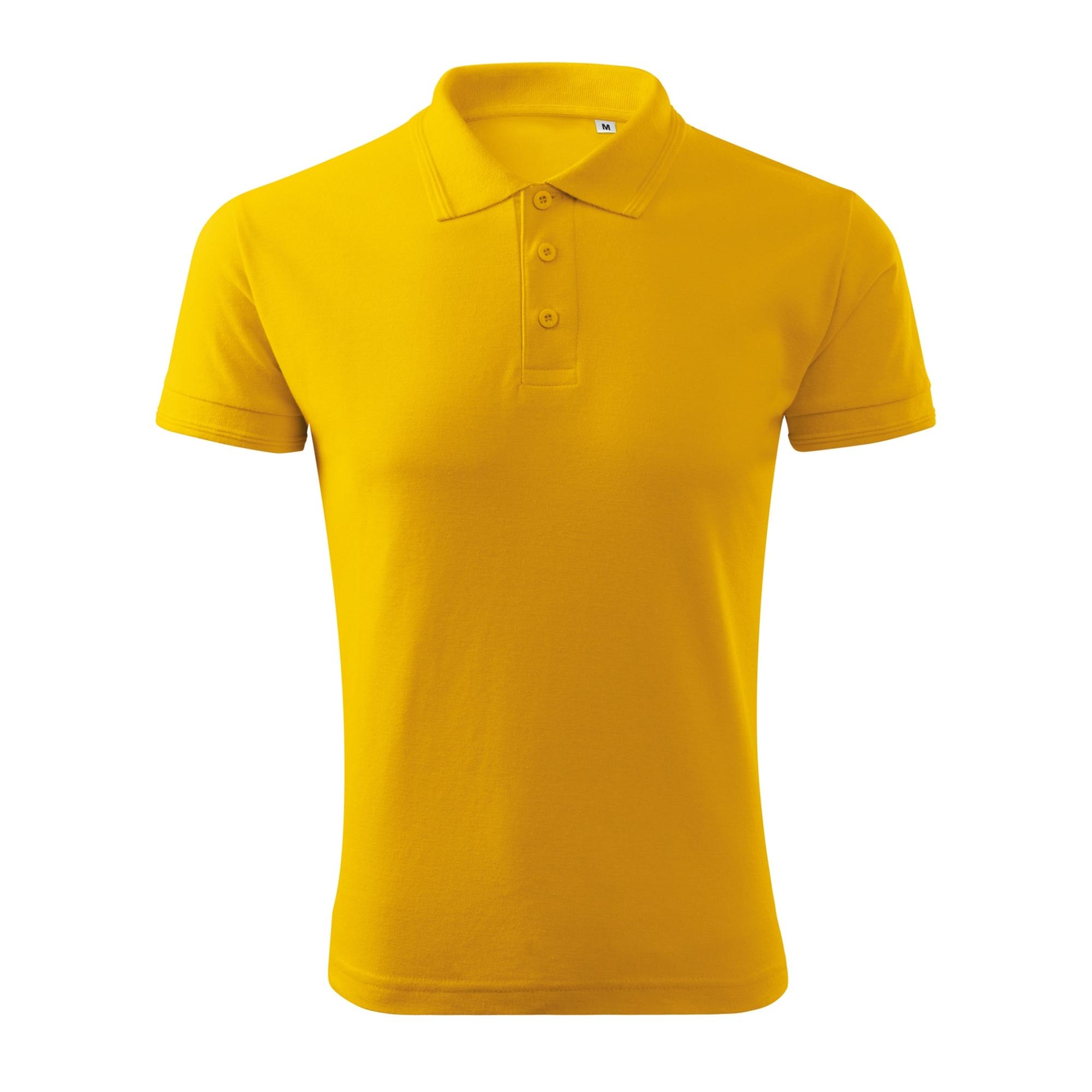 Tricou polo pentru bărbaţi Pique Polo Free F03 Galben XL