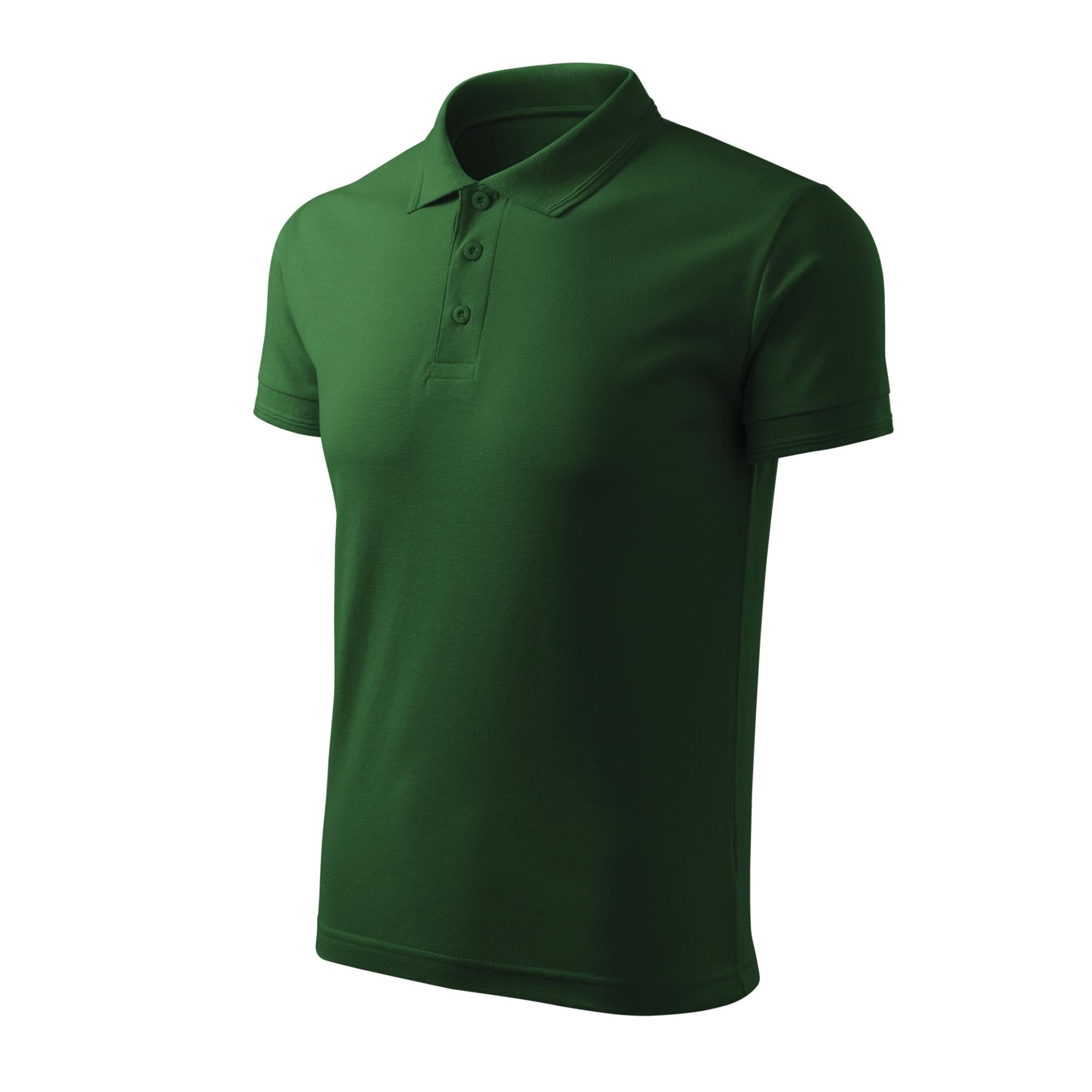 Tricou polo pentru bărbaţi Pique Polo Free F03 Verde sticla 3XL