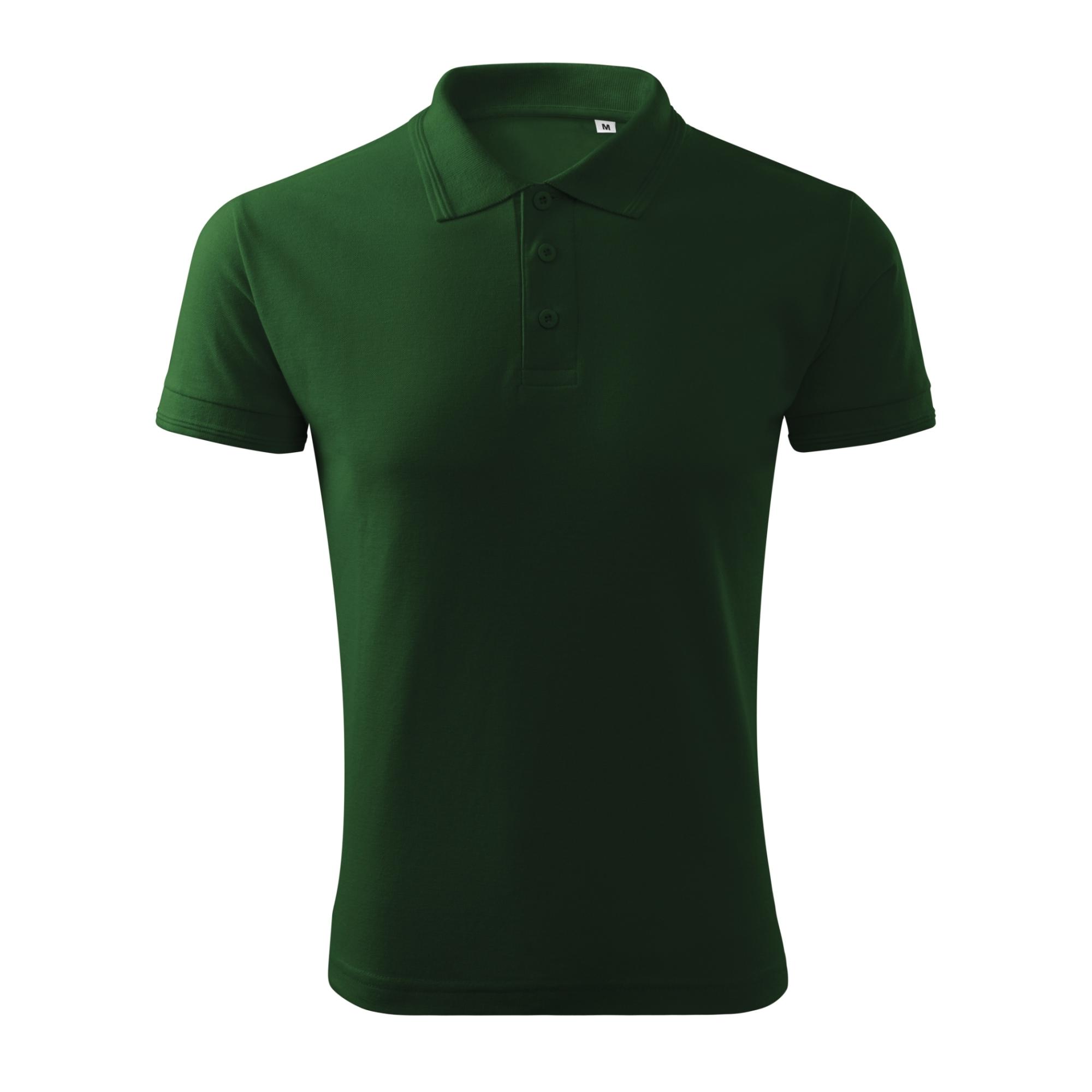 Tricou polo pentru bărbaţi Pique Polo Free F03 Verde sticla S
