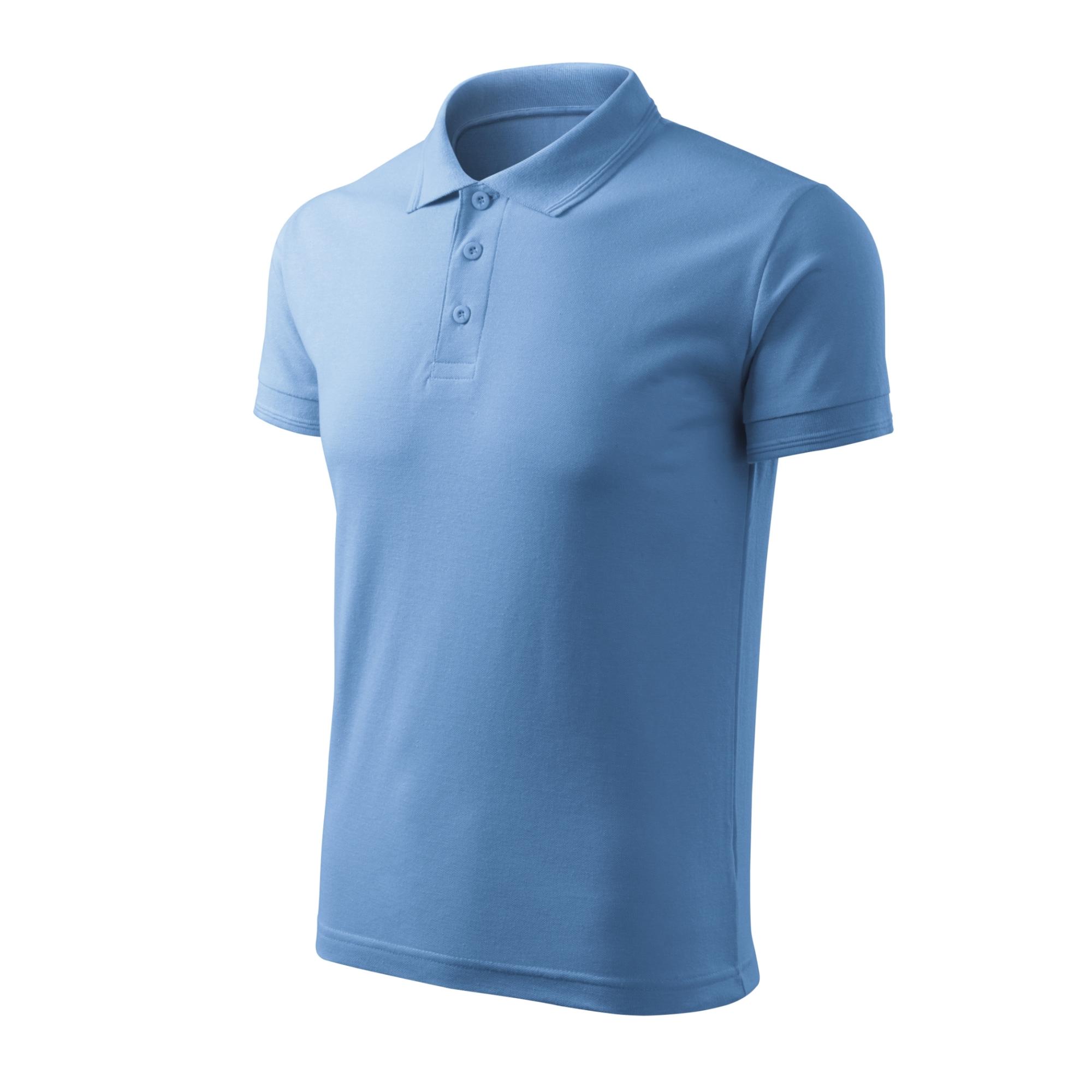 Tricou polo pentru bărbaţi Pique Polo Free F03 Albastru deschis S