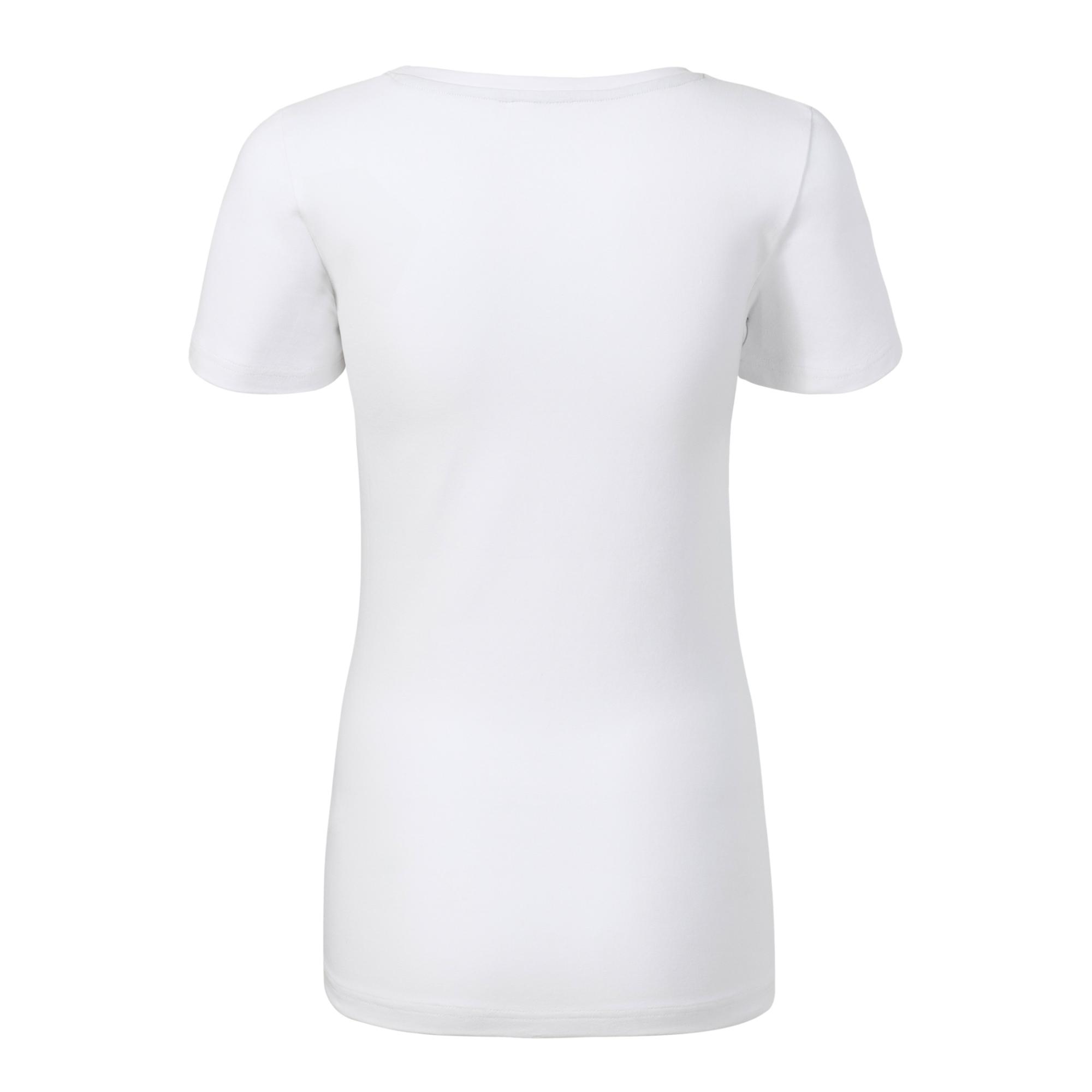 Tricou pentru damă Action V-neck 701 Alb M